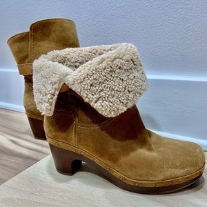 UGG Australia| Amoret Heeled Boot | Chestnut| Women’s Size 10| Used